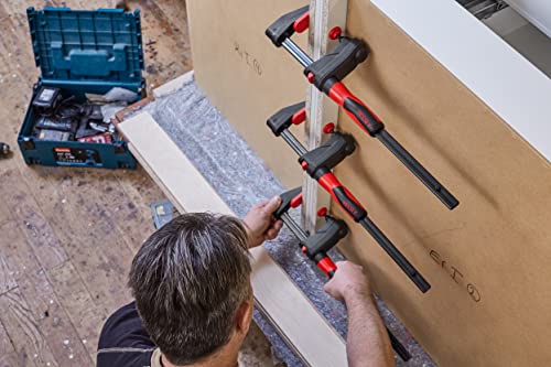 BESSEY GK60 GearKlamp Series - 12 Inch Bar Clamps for Woodworking, 450 lb Clamping Force, Wood Clamps for Gluing, Hand Clamps, Sturdy Woodworking Clamps for Cabinetry, Carpentry, & Home Improvement