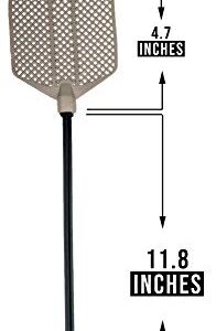 OFXDD Rubber Fly Swatter, Long Fly Swatter Pack Pest Control, Fly Swatter Heavy Duty, Assorted Colors Standard (4 Pack)