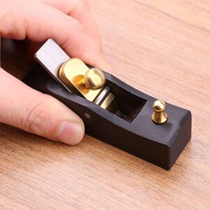 Katfort Mini Hand Planer for Woodworking, 3.2inch Wood Planer Hand Tool Flat Bottom Trimming Plane for Wood Planing Surface Smoothing, with 1 Planer Blade and 1 Metal Fixer