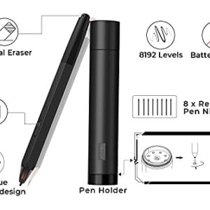 XP-PEN Artist12 11.6 Inch FHD Drawing Monitor Pen Display Graphic Monitor with PN06 Battery-Free Multi-Function Pen Holder and Glove 8192 Pressure Sensitivity