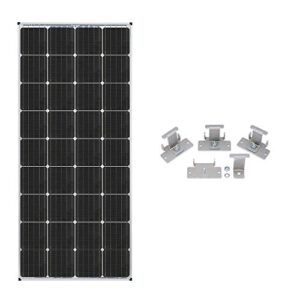 zamp solar legacy series 170-watt roof mount solar panel expansion kit. additional solar power for off-grid rv battery charging - kit1009