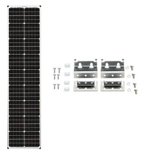 zamp solar legacy series 90-watt “long” roof mount solar panel expansion kit for curved roofs. additional solar power for off-grid rv battery charging - kit1010