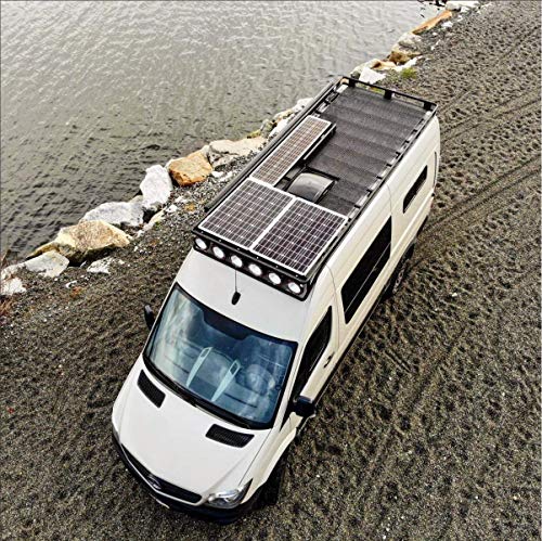 Zamp Solar Legacy Series 90-Watt “Long” Roof Mount Solar Panel Expansion Kit for Curved Roofs. Additional Solar Power for Off-Grid RV Battery Charging - KIT1010