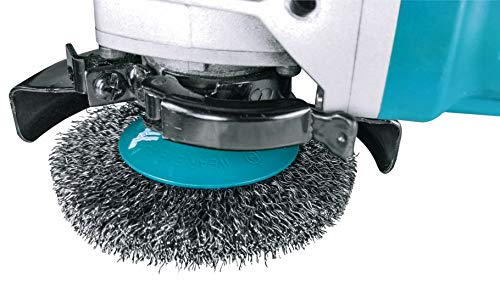 Makita 2 Piece - 4 Inch Crimped & Twist Wire Wheel Brush Set for 4.5" Grinders - Complete Conditioning for Metal - 4" x 5/8-Inch | 11 UNC