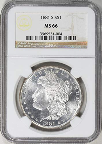 1881 S Morgan Silver Dollar 1881-S Morgan Silver Dollar NGC MS-66 $1 MS-66 NGC MS