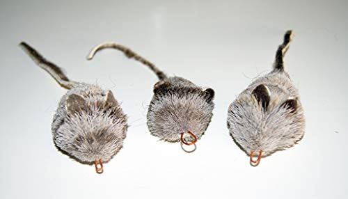 CoolCyberCats Fun Rat Pack 3 Pack of Mice Mouse Refill/Attachment - Fits Wildcat and Popular Bird and Catcher Type Wands/Poles