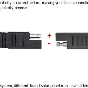 Sunway Solar SAE Polarity Reverse Adapter Connectors for SAE to SAE Quick Disconnect Extension Cable, Solar Panel Battery Power Charger and Maintainer-3Pack