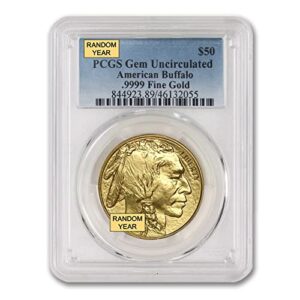 2006 - Present (Random Year) 1 oz American Gold Buffalo Coin Gem Uncirculated 24K $50 PCGS GEMUNC