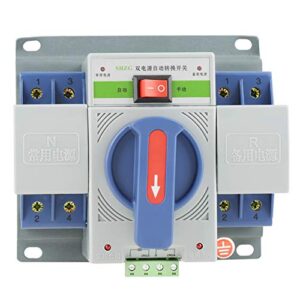 220v 63a transfer switch mini dual electronic power automatic circuit breaker (2p)