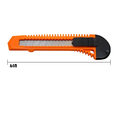 600x Bulk Utility Knife Box Cutters Snap Off Blade Neon Orange