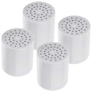 4 pack 15 stage shower filter replacement cartridge, shower filter for hard water, universally compatible with any similar design, shower water softener with high output