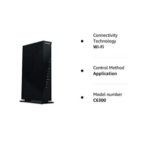 Netgear C6300-100NAS AC1750 DOCSIS 3.0 WiFi Cable Modem Router Combo (Renewed)