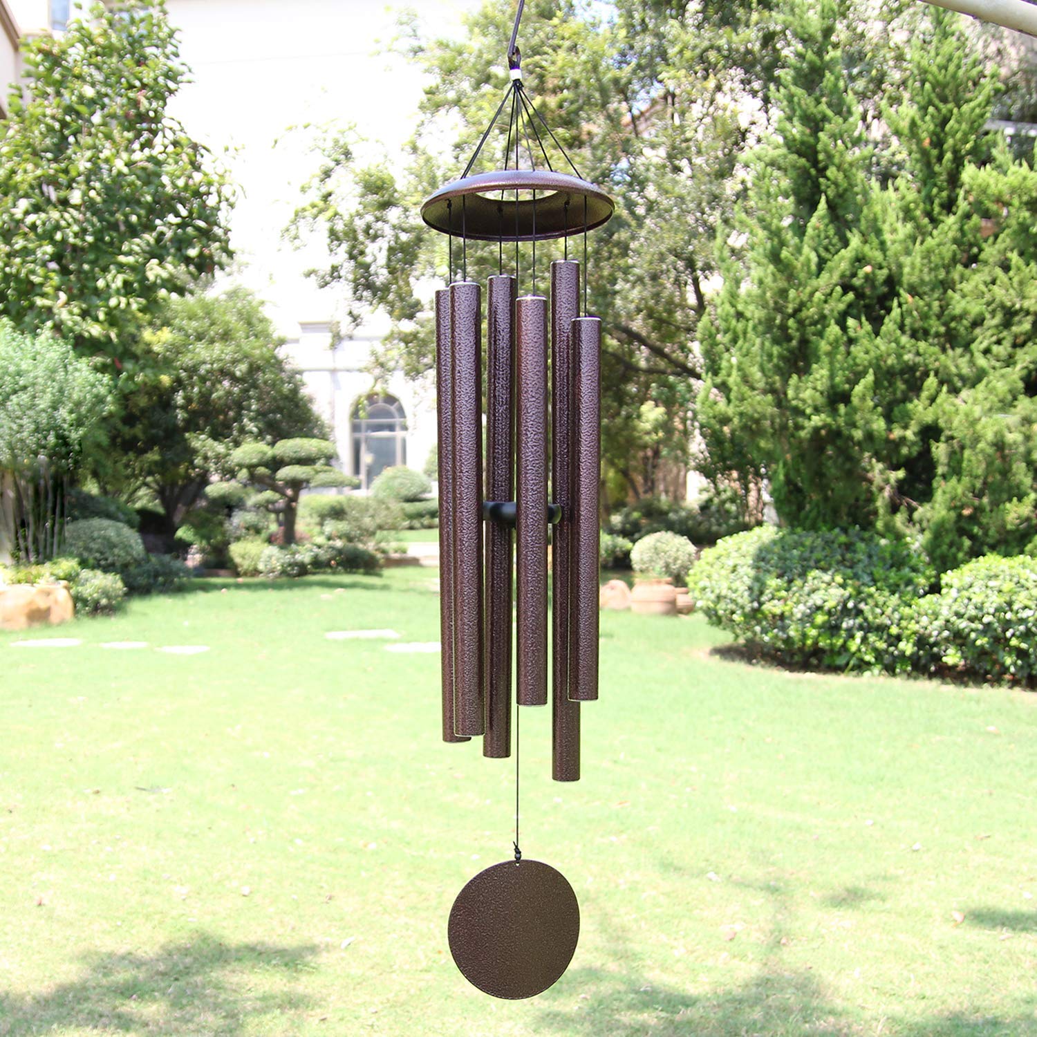 ASTARIN Wind Chimes Outdoor Deep Tone, 45 in Memorial Wind Chimes Large with 6 Heavy Tubes, Large Deep Tone Wind Chimes Outdoor for Garden Hanging Décor,Sympathy Gifts. Bronze