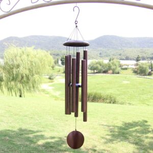 ASTARIN Wind Chimes Outdoor Deep Tone, 45 in Memorial Wind Chimes Large with 6 Heavy Tubes, Large Deep Tone Wind Chimes Outdoor for Garden Hanging Décor,Sympathy Gifts. Bronze