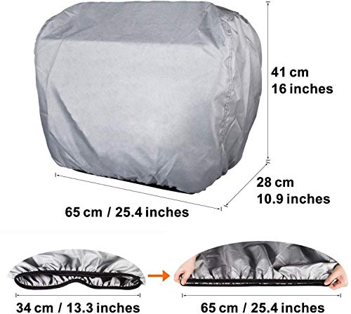 Yoursme Generator Waterproof Cover for Honda Generator EU3000is Predator 3500 Silver Outdoor Power Equipment Storage Replace 08P57-ZS9-00S