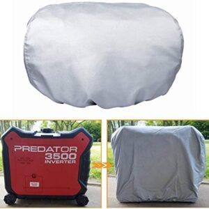 Yoursme Generator Waterproof Cover for Honda Generator EU3000is Predator 3500 Silver Outdoor Power Equipment Storage Replace 08P57-ZS9-00S