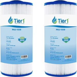 tier1 pool & spa filter cartridge 2-pk | replacement for thermo spas fl1009, thermo spas healing spa, pleatco pts35, filbur fc-0187, unicel c-4324 and more | 35 sq ft pleated fabric filter