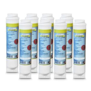 8 - pack afc brand, water filter, model # afc-g9-k15, compatible with ge (r) fqk1k filters