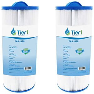 tier1 pool & spa filter cartridge 2-pk | replacement for marquis ppm35sc, pleatco ppm35sc-f2m, fc-0196, marquis spa 20042, 20092 and more | 35 sq ft pleated fabric filter media