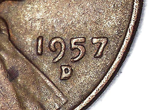 1957 D RPM-004 D/D South Lamination Error Lincoln Wheat Cent Good