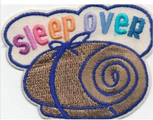 cub girl boy sleepover embroidered iron-on fun patch crests badge scout guides