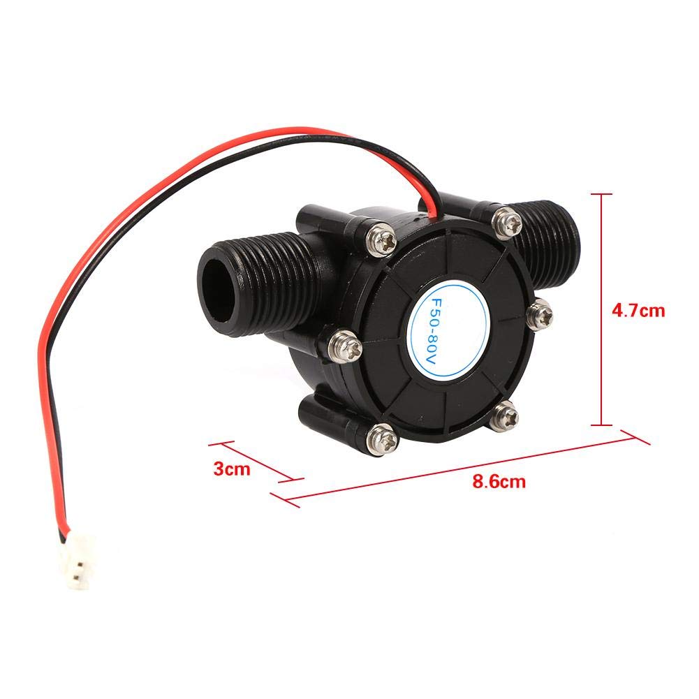 High Power 10W Mini Water Turbine Generator Micro Hydroelectric Charging Tool DC 5V / 0~80V(0-80V)