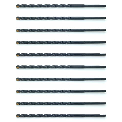 Ten (10) 3/16" x 5-1/2" Carbide Tip Masonry Drill Bits for Concrete, Brick, or Block (BCP533)