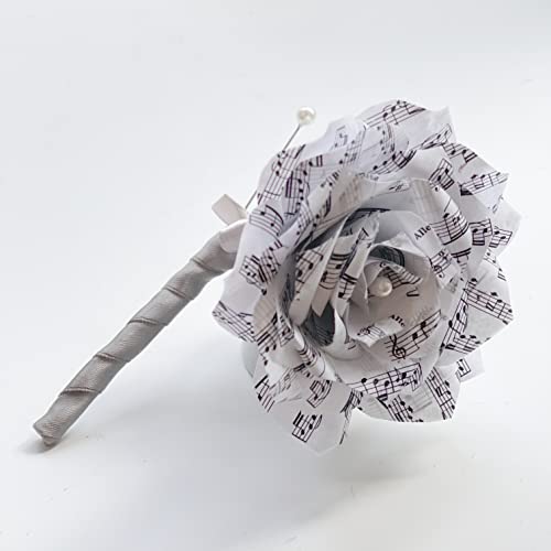 Sheet Music Paper Boutonniere