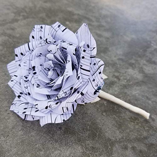 Sheet Music Paper Boutonniere