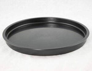 japanese round plastic humidity trays for bonsai tree - 8.5"x 8.5"x 0.75" black
