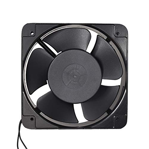 uxcell Cooling Fan 150mm x 150mm x 50mm FP-108EX-S1-B AC 220V-240V 0.22A Dual Ball Bearings