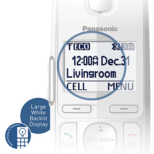 Panasonic KX-TGE484S2 DECT 6.0 4 Handset Landline Telephone Silver