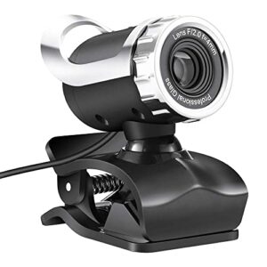webcam with microphone 480p manual focus webcam computer camera web camera pc webcam for video calling recording conferencing (black)