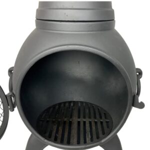 The Blue Rooster Chiminea and Fire Pit Grate - 2 Piece - 12"