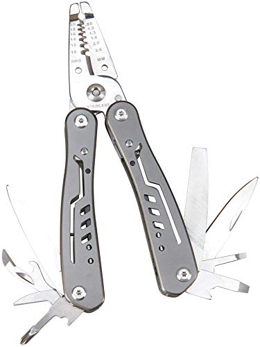 Performance Tool W86506 13-in-1 Electrician Multi-Tool (Wire Strippers, Long Nose Pilers, Wire Cutters and more) Strip & Cut 10 to 18 AWG Solid Wire