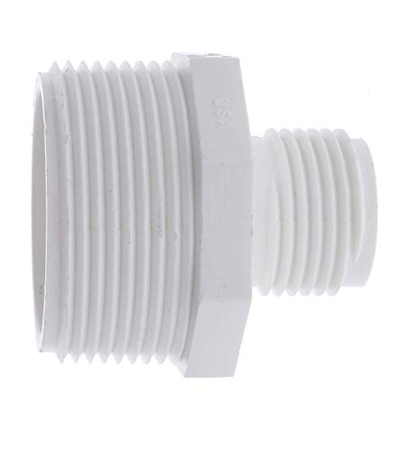 Van Enterprises PVC Garden Hose Adapter (Male 1.5" NPT x 3/4" GHT) for Sump Pump and Pool Pump Hose Adapter