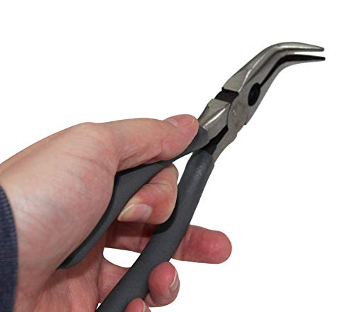 ION TOOL 7” Angled Needle Nose Pliers – 90 Degree Bent Nose Pliers