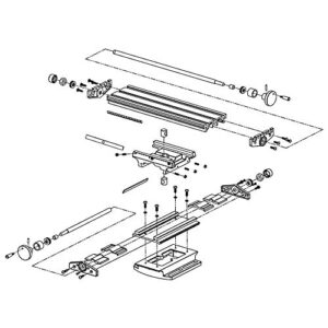 Compound Slide Table, MYSWEETY Worktable Milling Working Cross Table Milling Machine Compound Drilling Slide Table For Bench Drill Adjustme X-Y