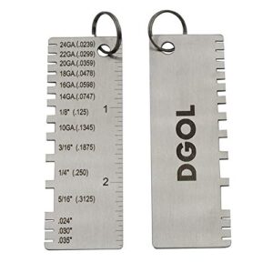 dgol stainless steel mini portable metal sheet thickness gauge material wire thickness gage