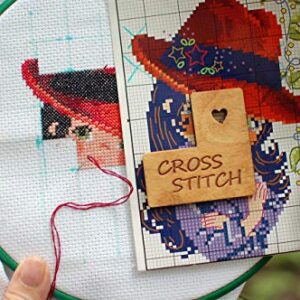 Needle minder for cross stitch Pattern Helper 2 in 1 Needle keeper magnetic cross stitch Marker Embroidery Pattern Keeper Embroidery Chart Holder needle minder for embroidery pattern holder magnetic