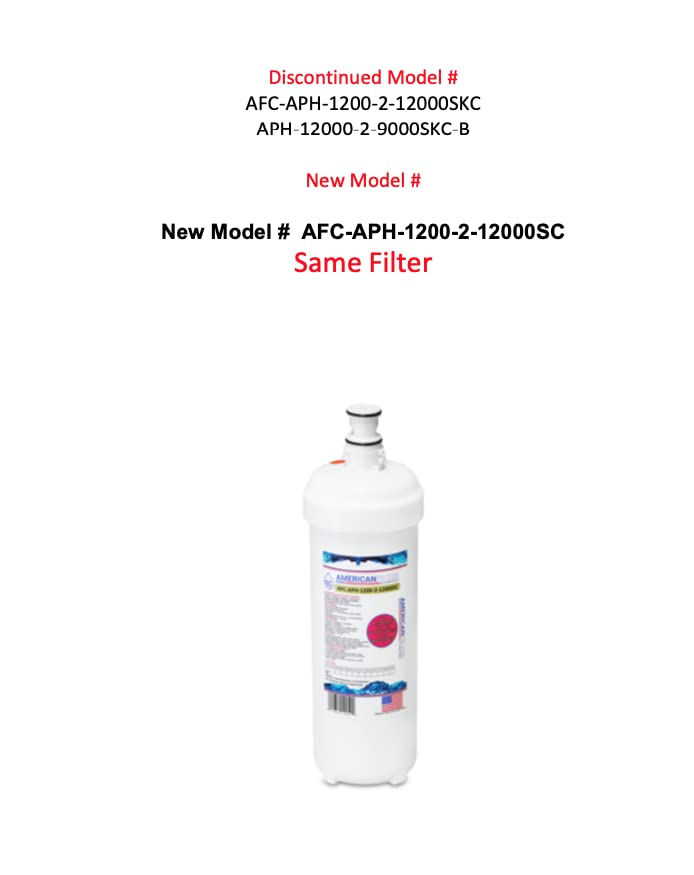 AFC Brand, water filter, Model # AFC-APH-1200-2-12000SKC, Compatible with Body Glove(R) BG-1000 BG-1000C Filters New AFC Brand Model # AFC-APH-1200-2-12000SC