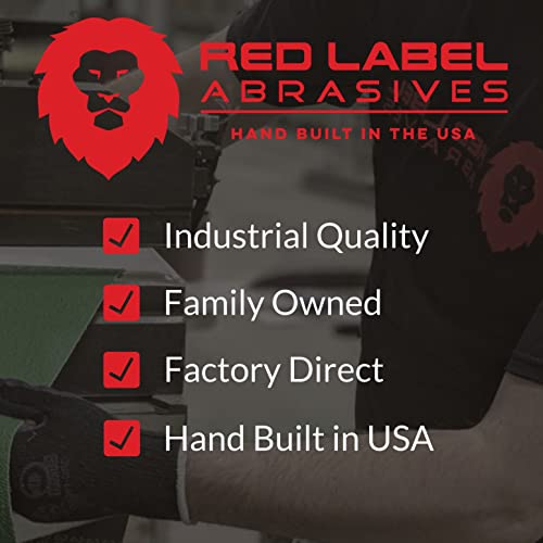 Red Label Abrasives 1 X 30 Inch Non Woven Surface Conditioning Sanding Belts for Knife Makers and Metal Fabricators - Coarse, Medium, and Fine Grits - 3 Pack Assortment