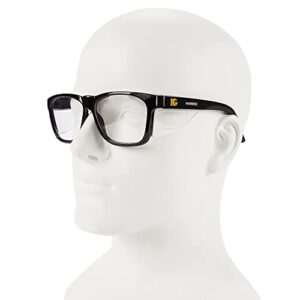 KleenGuard™ V30 Maverick™ Safety Glasses (49309), with Anti-Fog Coating, Clear Lenses, Black Frame, Unisex for Men and Women (Qty 12)