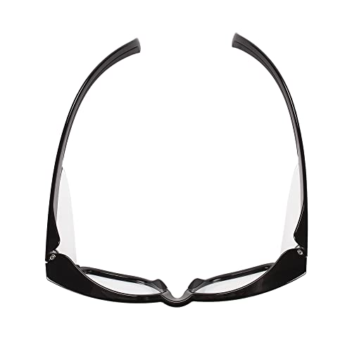 KleenGuard™ V30 Maverick™ Safety Glasses (49309), with Anti-Fog Coating, Clear Lenses, Black Frame, Unisex for Men and Women (Qty 12)