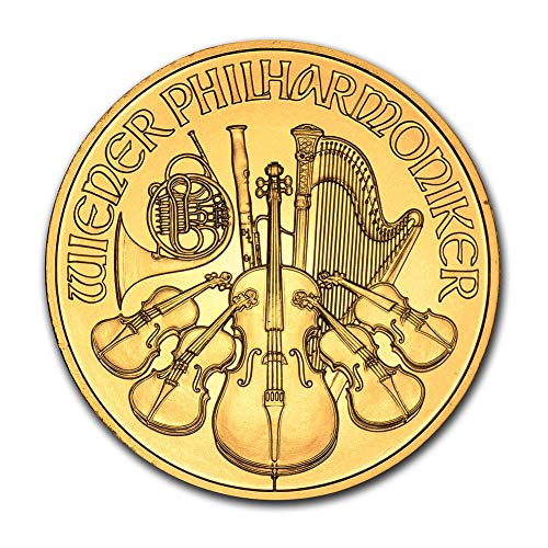 1989 - Present (Random Year) 1/10 oz Austrian Gold Vienna Philharmonic Coin Brilliant Uncirculated with Certificate of Authenticity 200ATS BU