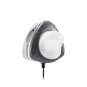 Intex Underwater LED Magnetic Above Ground Wall Pool Light with Magnetic Transmitter and 4 Different Color Options, Multicolor/White
