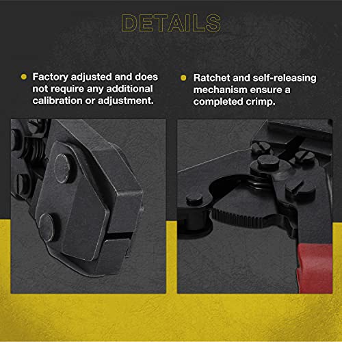 KOTTO Ratchet PEX Crimping Clamp Cinch Tool & Pipe Hose Cutter Meets ASTM 2098 & Stainless Steel Pipe Clamps, Pipe Fitting Tool Kit Sizes 3/8" to 1" - 20 pcs 1/2", 10 pcs 3/4" Clamps With Storage Bag