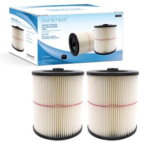 reinlichkeit 2 pack cartridge filter for craftsman 17816 9-17816 wet/dry air filter replacement part