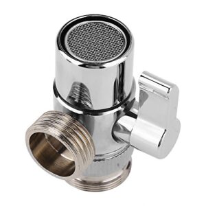 GLOGLOW Faucet Diverter,Bathroom Kitchen Basin Sink Faucet Splitter Diverter Valve to Hose Adapter M24 Hose Attachment Faucet Connector for Water Diversion