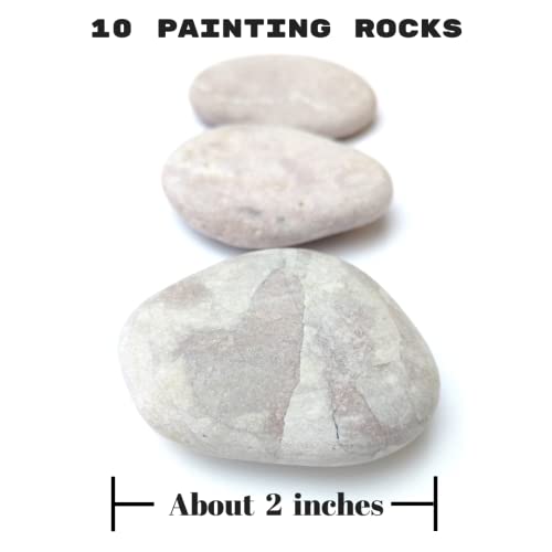 Capcouriers Rocks for Painting - Painting Rocks - Rocks for Rock Painting - 10 Rocks